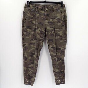 Lane Bryant Skinny Ankle Camo Pants Size 16 Studded Ankle Green Camo